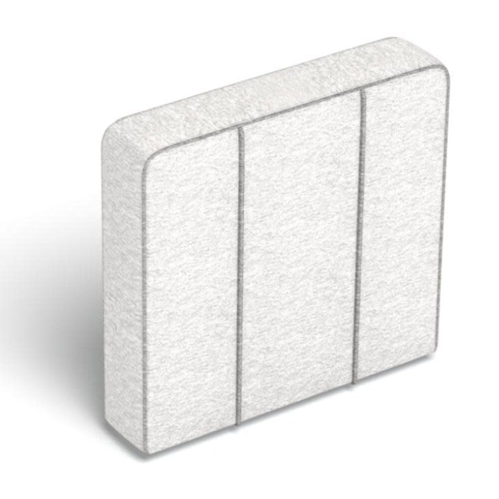 Lovesac Deep Side Cover: Tonal Sterling Luxe Chenille